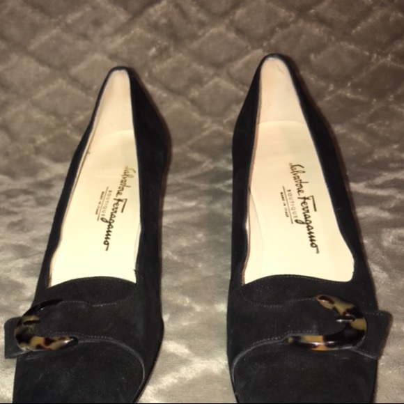 Salvatore Ferragamo Black purple with buckle - Picture 5 of 7